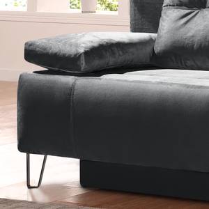 Canapé convertible Thornton Velours - Anthracite