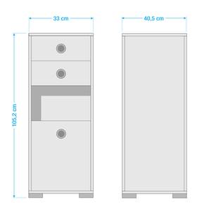 Armoire de salle de bain Kimi II Gris