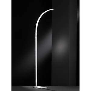 LED-Stehleuchte Luz I Argenté - Métal - Matière plastique - 17 x 165 x 48 cm