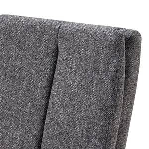 Chaises capitonnées Ader II (lot de 2) Tissu / Chêne massif - Chêne - Gris