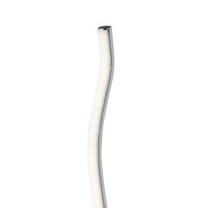 LED-Tischleuchte Linee Argenté - Métal - Matière plastique - Hauteur : 46 cm