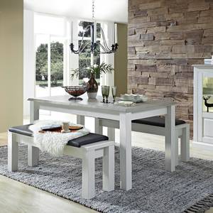 Table Curzu Extensible - Taupe - Largeur : 160 cm