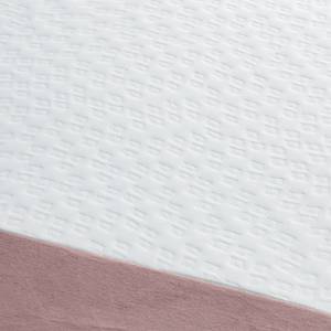 Boxspring Villo geweven stof in fluwelen look - Mauve - H3 medium