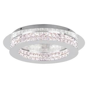 LED-Deckenleuchte Principe Kristallglas / Stahl - 10-flammig - Silber - Durchmesser: 50 cm