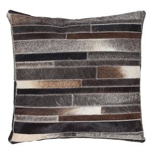 Sierkussen Lavish Brick echt leer - Donkerbruin - 45 x 45 cm