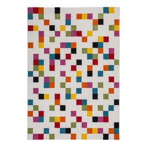 Laagpolig vloerkleed Guayama Play kunstvezels - crèmekleurig/meerdere kleuren - 160 x 230 cm