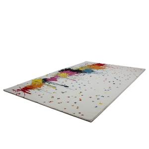 Laagpolig vloerkleed Guayama Drop kunstvezels - crèmekleurig/meerdere kleuren - 120 x 170 cm