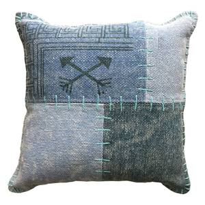 Coussin Lyrical II Tissu - Bleu Gris - 45 x 45 cm