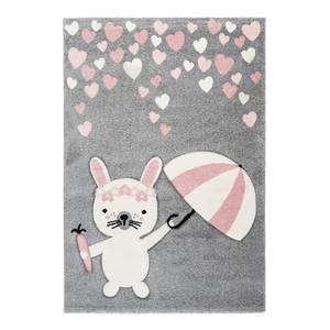 Tapis enfant Australia Clermont Fibres synthétiques - Gris / Rose - 120 x 170 cm