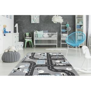 Kindervloerkleed Australia Marree kunstvezels - grijs/antracietkleurig - 80 x 150 cm