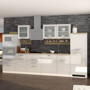 Küchenzeile Mailand VI Weiß - Glaskeramik - Mit Elektrogeräten