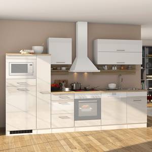 Küchenzeile Mailand IV Mit Apothekerschrank - Weiß - Ohne Elektrogeräte