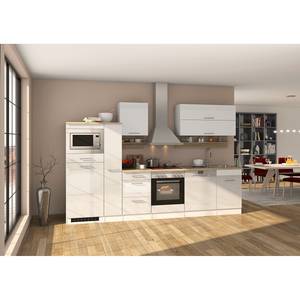 Küchenzeile Mailand IV Mit Apothekerschrank - Weiß - Ohne Elektrogeräte