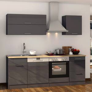 Küchenzeile Mailand I Graphit - Mit Elektrogeräten