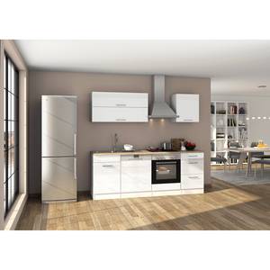 Küchenzeile Mailand I Weiß - Mit Elektrogeräten