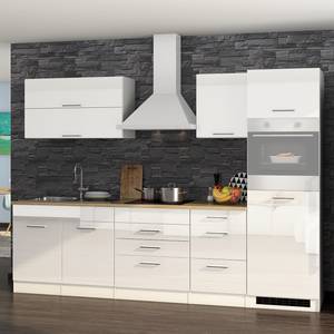 Küchenzeile Mailand VIII Weiß - Ohne Kochfeld - Ohne Elektrogeräte - Ohne Kühlschrank