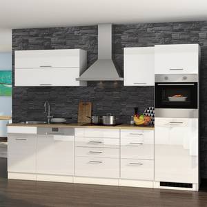 Keukenblok Mailand IX Wit - Inductie - Met elektrische apparatuur - Zonder koelkast