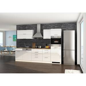 Keukenblok Mailand IX Wit - Zonder haardplaat - Zonder elektrische apparatuur - Zonder koelkast