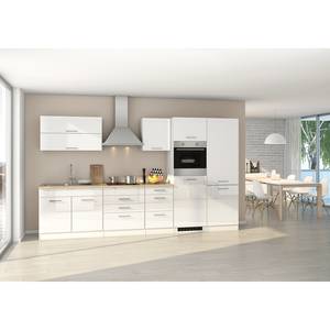 Küchenzeile Mailand XII Weiß - Ohne Kochfeld - Ohne Elektrogeräte