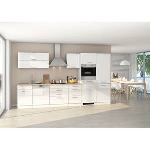 Küchenzeile Mailand XIII Weiß - Ohne Kochfeld - Ohne Elektrogeräte