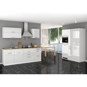 Küchenzeile Mailand XIV Weiß - Glaskeramik - Mit Elektrogeräten