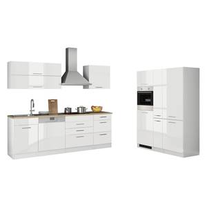 Küchenzeile Mailand XV Mit Apothekerschrank - Weiß - Induktion - Mit Elektrogeräten