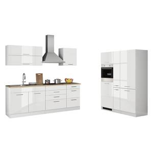 Küchenzeile Mailand XIV Weiß - Induktion - Mit Elektrogeräten