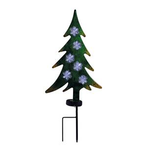 LED-Solar-Erdspieß Tannenbaum Acrylglas / Edelstahl - 6-flammig