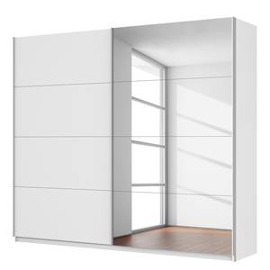 Schwebetürenschrank SKØP VI Kristallspiegel / Alpinweiß - 270 x 222 cm - 2 Türen - Classic