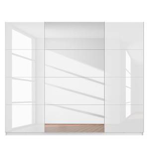 Schwebetürenschrank SKØP VIII Hochglanz Weiß / Kristallspiegel / Weiß - 270 x 222 cm - 3 Türen - Classic