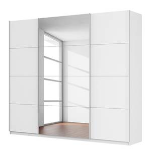 Schwebetürenschrank SKØP VI Kristallspiegel / Alpinweiß - 270 x 236 cm - 3 Türen - Classic
