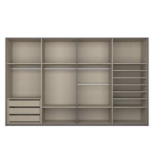 Schwebetürenschrank SKØP V Grauspiegel / Graphit - 360 x 236 cm - 4 Türen - Classic