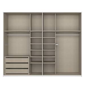 Schwebetürenschrank SKØP IV Alpinweiß - 270 x 236 cm - 2 Türen - Premium