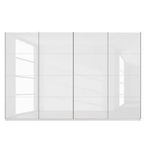 Schwebetürenschrank SKØP III Alpinweiß / Hochglanz Weiß - 360 x 236 cm - 4 Türen - Classic