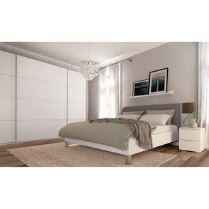 Schwebetürenschrank SKØP I Alpinweiß - 315 x 236 cm - 3 Türen - Premium