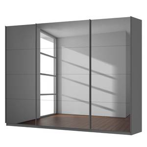 Schwebetürenschrank SKØP V Grauspiegel / Graphit - 315 x 236 cm - 3 Türen - Premium