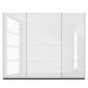 Schwebetürenschrank SKØP II Hochglanz Weiß / Graphit - 270 x 222 cm - 3 Türen - Premium