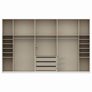 Schwebetürenschrank SKØP IV Alpinweiß - 360 x 222 cm - 3 Türen - Premium