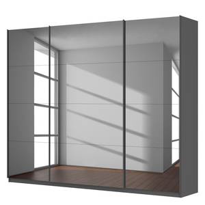 Schwebetürenschrank SKØP V Grauspiegel / Graphit - 270 x 222 cm - 3 Türen - Comfort