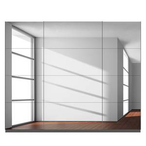 Schwebetürenschrank SKØP V Grauspiegel / Graphit - 270 x 222 cm - 3 Türen - Comfort