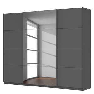 Schwebetürenschrank SKØP VII Graphit / Grauspiegel - 270 x 222 cm - 3 Türen - Premium