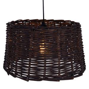 Pendelleuchte Basket Geflecht / Acrylglas - 1-flammig - Dunkelbraun
