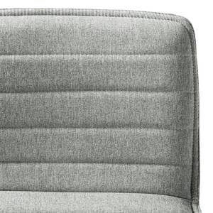 Chaises de bar Avins (lot de 2) Tissu / Métal - Gris clair / Noir