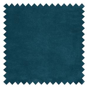 Chaise capitonnée Manoyo Velours / Métal - Bleu / Noir