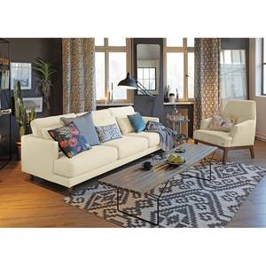 Sofa Westcoast (3-Sitzer) Webstoff - Hellbeige - 3 Kissen