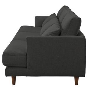 Sofa Westcoast (3-Sitzer) Webstoff - Schwarz - 3 Kissen