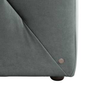 Grand canapé Big Cube Style Velours - Gris - Largeur : 304 cm