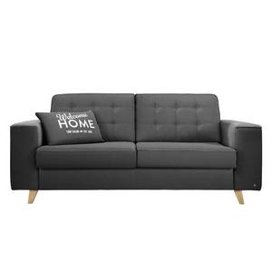 Schlafsofa Nordic Sleep Webstoff - Anthrazit - Breite: 232 cm