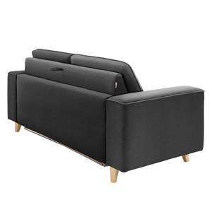 Canapé convertible Nordic Sleep Tissu - Anthracite - Largeur : 232 cm