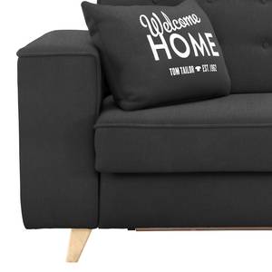 Schlafsofa Nordic Sleep Webstoff - Anthrazit - Breite: 232 cm